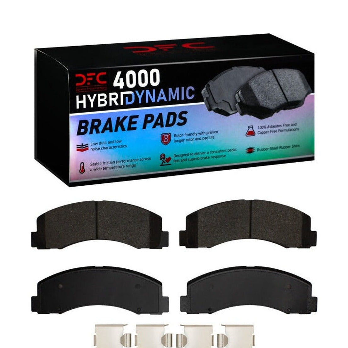 DFC DFC 10-21 Ford F-150 4WD Front 4000 HybriDynamic Brake Pads and Hardware Kit