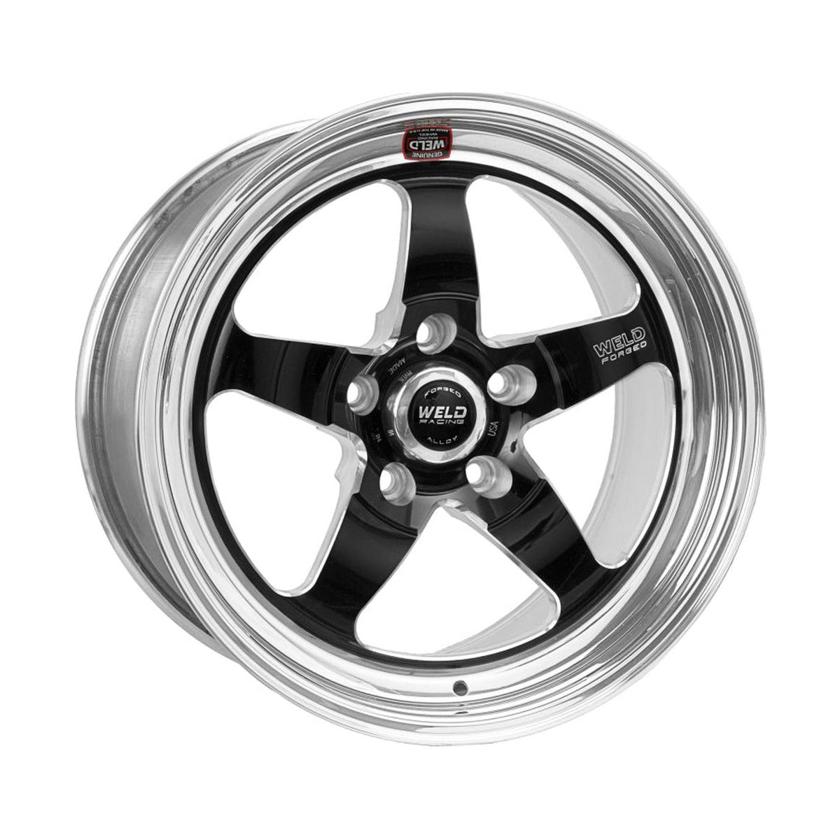 Weld Weld S71 18x9 / 5x4.5 BP / 6.1in. BS Black Wheel (High Pad) - Non-Beadlock