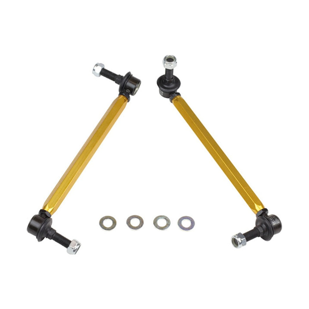 Whiteline Whiteline 05+ Mustang Coupe 8cyl (Inc Shelby GT/ GT500) Front Swaybar Link Kit H/Duty Adj Steel Ball