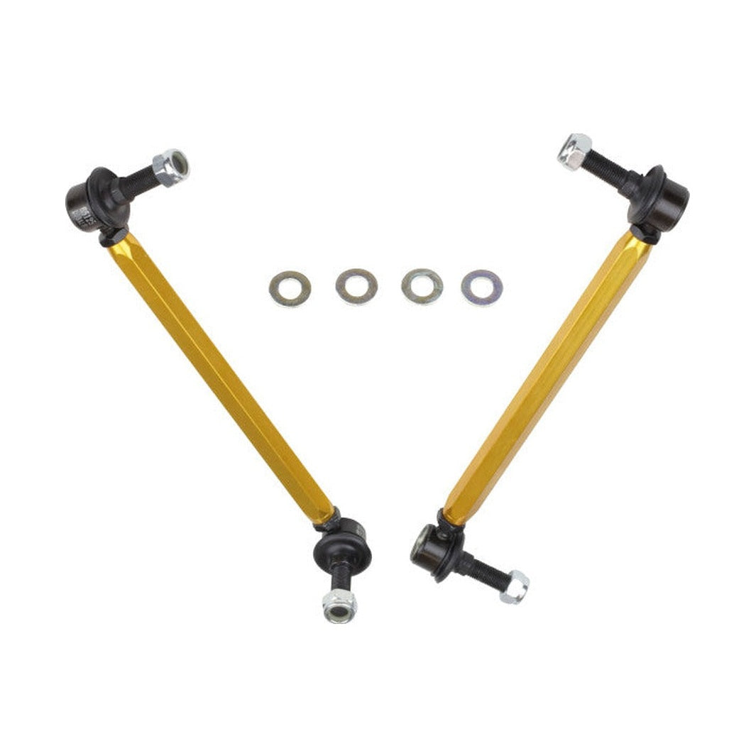 Whiteline Whiteline 05+ Mustang Coupe 8cyl (Inc Shelby GT/ GT500) Front Swaybar Link Kit H/Duty Adj Steel Ball