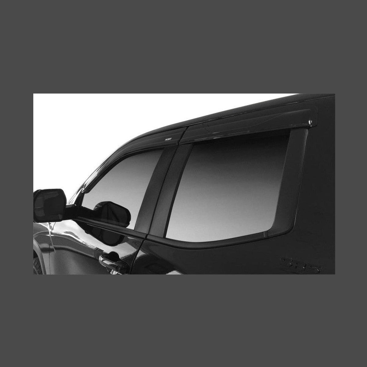 Husky Liners Husky Liners 09-14 Ford F-150 Supercrew Ventvisor Low Profile (4pc) - Smoke, installed