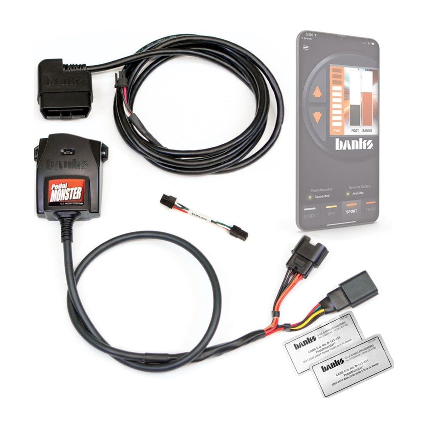 Banks Power Banks Power Pedal Monster Kit (Stand-Alone) - Molex MX64 - 6 Way - Use w/Phone