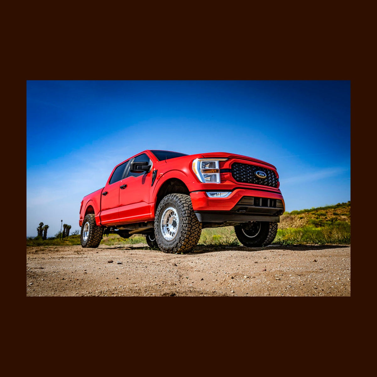 ICON ICON 21-23 Ford F150 4WD 3.5-4.5in Stage 1 Suspension System With Tubular Upper Control Arms, installed