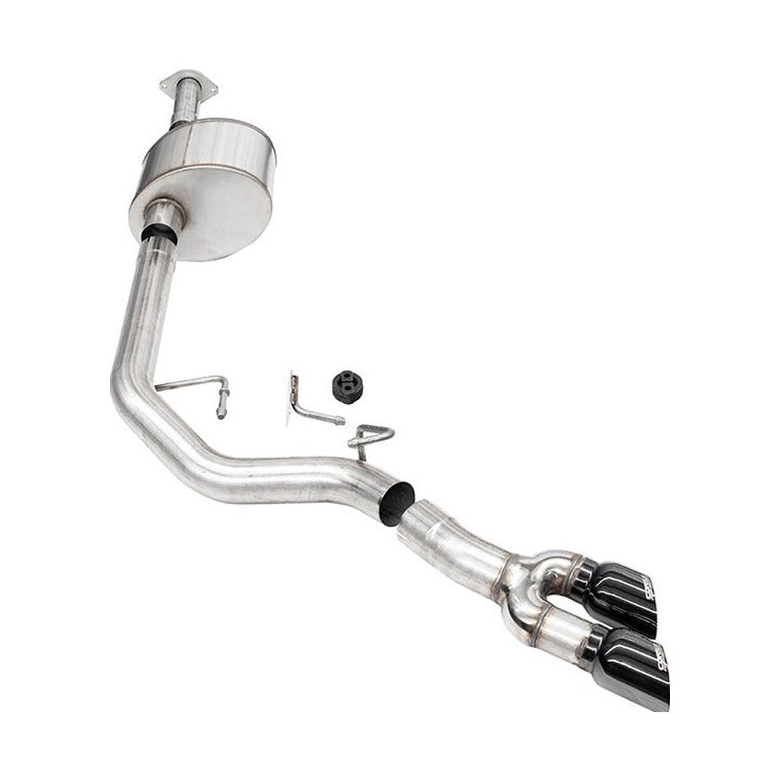 CORSA 21331BLK cat-back exhaust with twin black PVD tips