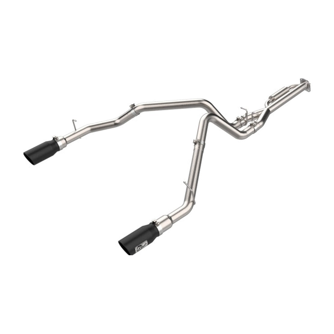 aFe aFe 21-24 Ford F-150 Vulcan Series 3 IN to 3-1/2 IN Stainless Steel Cat-Back Exhaust System - Black