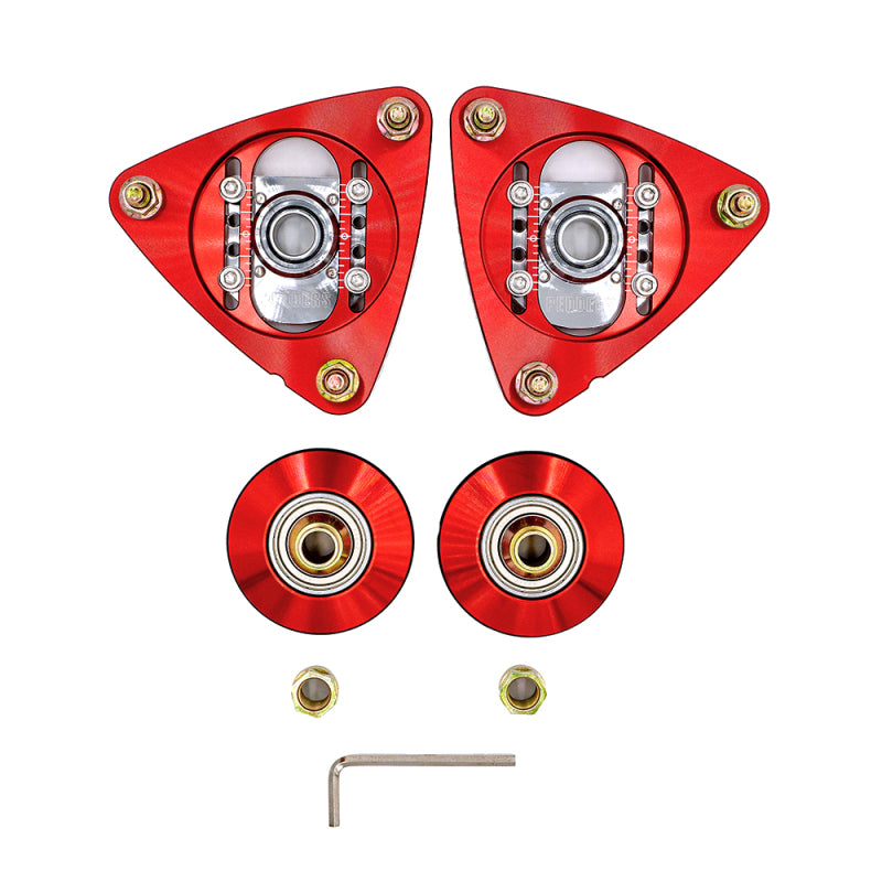 Pedders Pedders 2015+ Ford Mustang Front Strut Mount Adjustable Camber Plates (for Kit ped-160099)