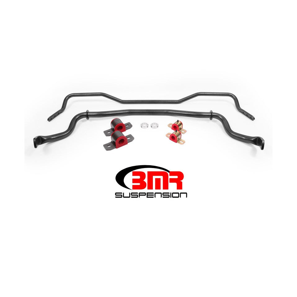 BMR Suspension BMR 15-17 S550 Mustang Front & Rear Sway Bar Kit w/ Bushings - Black Hammertone