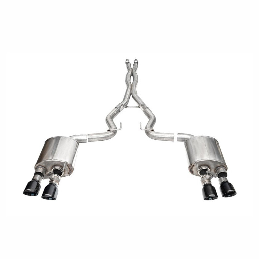 CORSA Performance Corsa 24+ Ford Mustang Dark Horse 5.0L 3in Dual Rear Cat-Back w/Twin 4.5in Black PVD Slash Tips