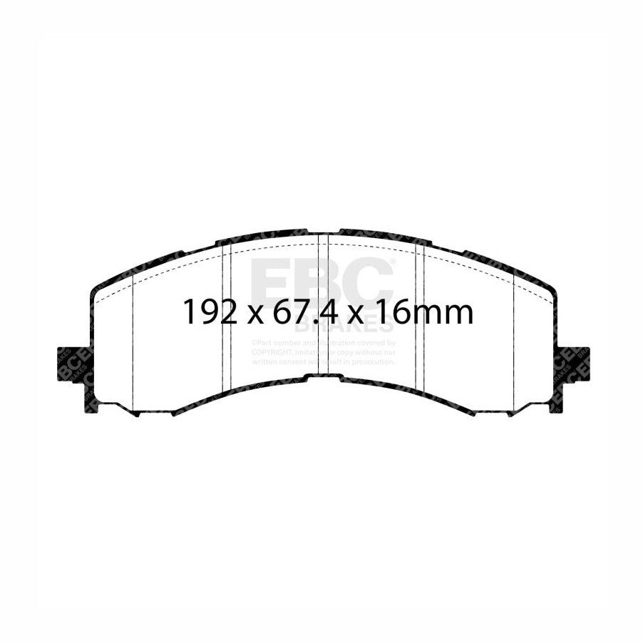 EBC EBC 2022+ Ford Bronco Raptor Yellowstuff Front Brake Pads