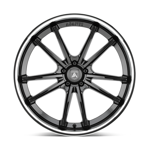 Asanti Black ABL-23 SIGMA 20x10.5 Gloss Black W/ Chrome Lip 5x114.3 38mm