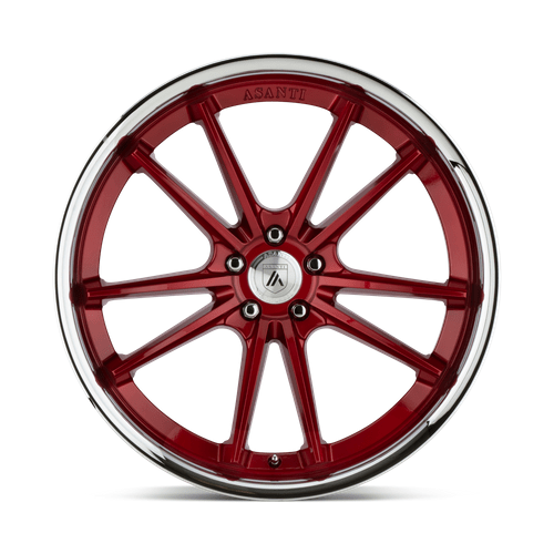 Asanti Black ABL-23 SIGMA 20x10.5 Candy Red W/ Chrome Lip 5x114.3 38mm