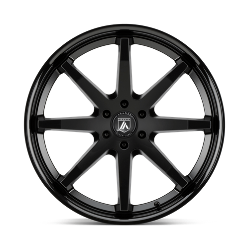 Asanti Black ABL-32 KAISER 20x9 Satin Black W/ Gloss Black Lip 6x135 30mm