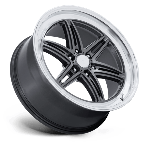 American Racing AR953 GROOVE 6 DRAG 20x9.5 Anthracite W/ Diamond Cut Lip 6x135 25mm