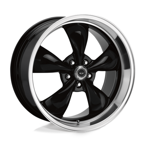 American Racing AR105 TORQ THRUST M 18x9 Gloss Black W/ Machined Lip 5x114.3 34mm