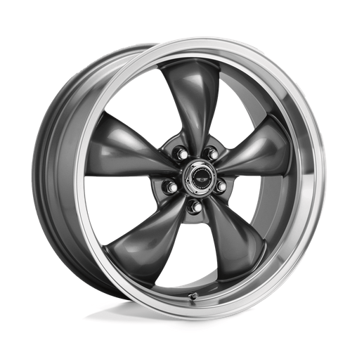 American Racing AR105 TORQ THRUST M 18x9 Anthracite W/ Machined Lip 5x114.3 34mm