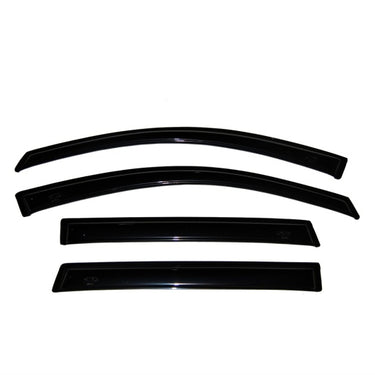 AVS 09-14 Ford F-150 Supercrew Ventvisor Outside Mount Window Deflectors 4pc - Smoke