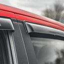 AVS 09-14 Ford F-150 Supercrew Ventvisor Outside Mount Window Deflectors 4pc - Smoke