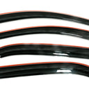 AVS 15-18 Ford F-150 Supercrew Ventvisor In-Channel Front & Rear Window Deflectors 4pc - Smoke
