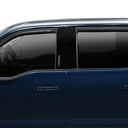 AVS 15-18 Ford F-150 Supercrew Ventvisor In-Channel Front & Rear Window Deflectors 4pc - Smoke