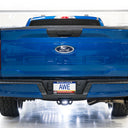 AWE 21-25 Ford F150 (14th Gen Reg Cab) Cat-Back Exhaust - 4.5in Dual Side Exit Diamond Black Tips