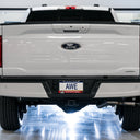 AWE 21+ Ford F150 Dual Side Exit Cat-Back Exhaust - 4.5in Diamond Black Tips *For Stock Y-Pipe Only