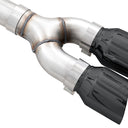 AWE 21+ Ford F150 Dual Side Exit Cat-Back Exhaust - 4.5in Diamond Black Tips *For Stock Y-Pipe Only