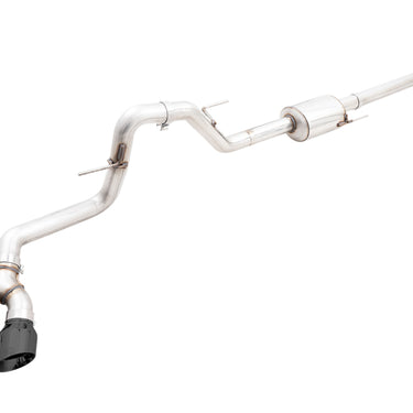 AWE 21+ Ford F150 Dual Side Exit Cat-Back Exhaust - 4.5in Diamond Black Tips *For Stock Y-Pipe Only
