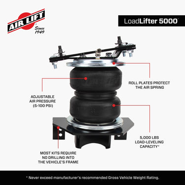 Air Lift Loadlifter 5000 Air Spring Kit for 15-19 Ford F-150 4WD
