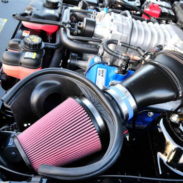 Airaid 10-14 Ford Mustang Shelby 5.4L Supercharged Direct Replacement Filter - Oiled / Red Media