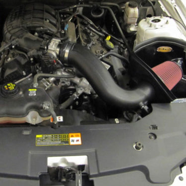 Airaid 11-14 Ford Mustang 3.7L V6 MXP Intake System w/ Tube (Dry / Red Media)