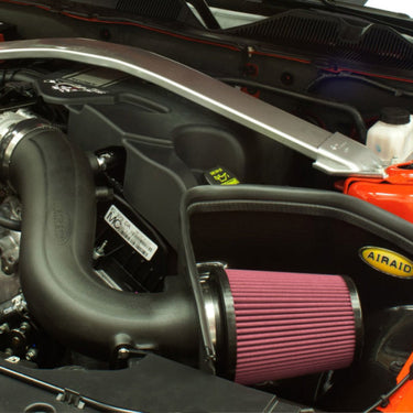 Airaid 11-14 Ford Mustang 3.7L V6 MXP Intake System w/ Tube (Oiled / Red Media)