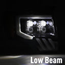 AlphaRex 09-14 Ford F-150 NOVA LED Proj Headlights Plank Style Gloss Black w/Activ Light/Seq Signal