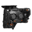 AlphaRex 09-14 Ford F-150 PRO-Series Projector Headlights Black w/Activation Light Seq Signal SB DRL