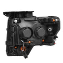 AlphaRex 09-14 Ford F-150 PRO-Series Projector Headlights Plank Style Black w/Activ Light/Seq Signal