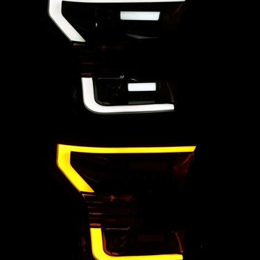 AlphaRex 15-17 Ford F-150 PRO-Series Proj Headlights Plank Style Gloss Blk w/Activ Light/Seq Signal