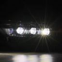 AlphaRex 15-17 Ford Mustang NOVA LED Proj Headlights Alpha Black w/Activ Light/Seq Signal/Switch DRL