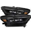 AlphaRex 15-17 Ford Mustang NOVA LED Proj Headlights Alpha Black w/Activ Light/Seq Signal/Switch DRL
