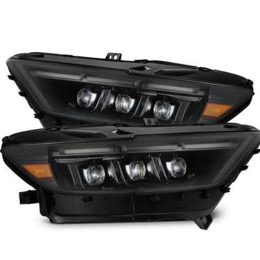 AlphaRex 15-17 Ford Mustang NOVA LED Proj Headlights Alpha Black w/Activ Light/Seq Signal/Switch DRL
