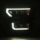 AlphaRex 17-20 Ford Raptor NOVA LED Proj Headlights Plank Style Alpha Black w/Activ Light/Seq Signal