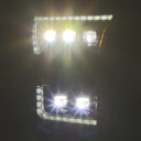 AlphaRex 17-20 Ford Raptor NOVA LED Proj Headlights Plank Style Alpha Black w/Activ Light/Seq Signal