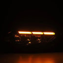 AlphaRex 18-20 Ford Mustang NOVA LED Proj Headlights Alpha-Black w/Activ Light/Seq Signal/Switch DRL