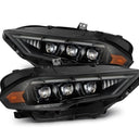 AlphaRex 18-20 Ford Mustang NOVA LED Proj Headlights Alpha-Black w/Activ Light/Seq Signal/Switch DRL