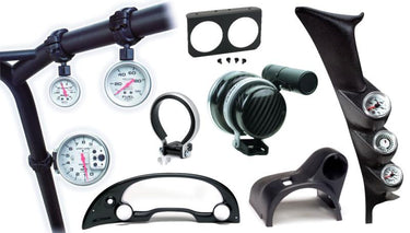 Autometer 05-09 Ford Mustang 52mm Black Triple Pillar Pod