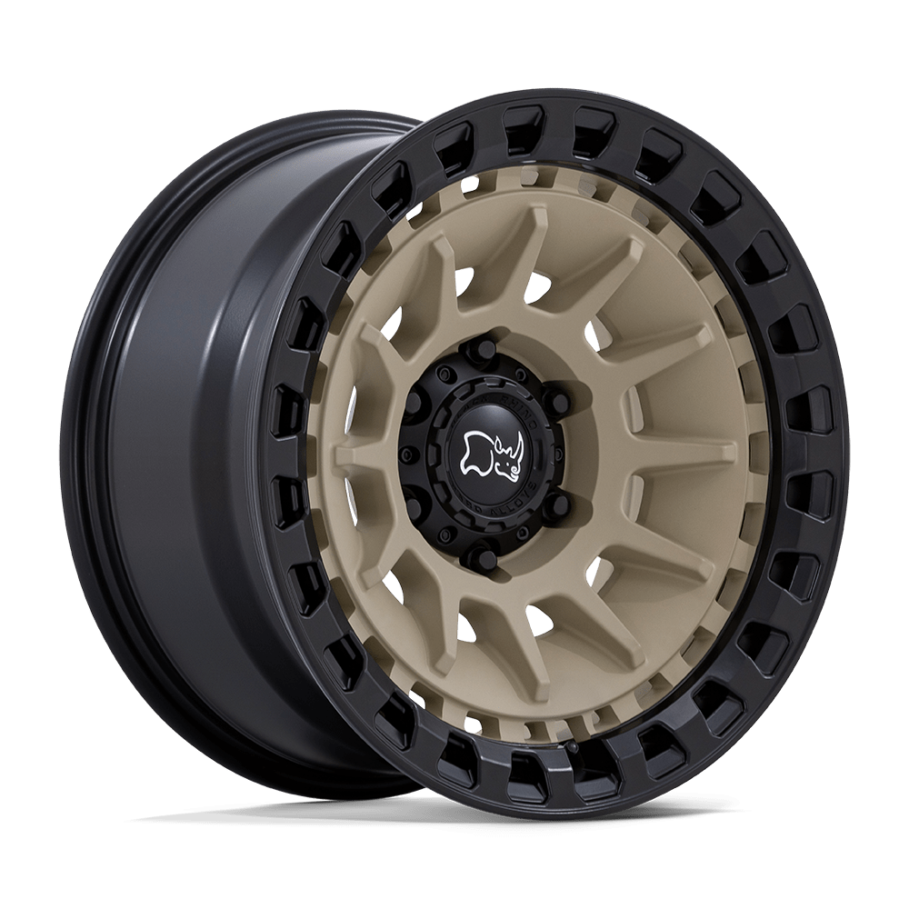 Black Rhino Hard Alloys BARRAGE 17x8.5 Desert Sand On Matte Black 6x135 -10mm