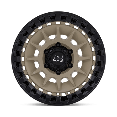 Black Rhino Hard Alloys BARRAGE 17x8.5 Desert Sand On Matte Black 6x135 -10mm
