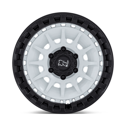 Black Rhino Hard Alloys BARRAGE 18x9 Gloss White On Matte Black 6x135 0mm