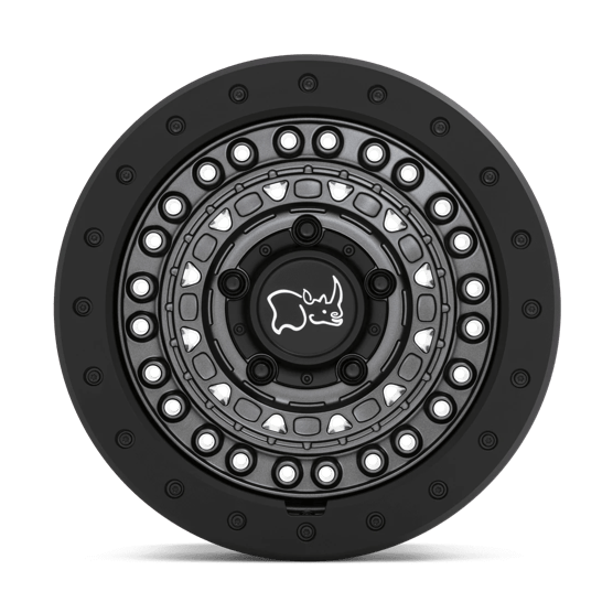 Black Rhino Hard Alloys BARRICADE 18x9 Gun Black W/ Black Rock Guard 6x135 10mm