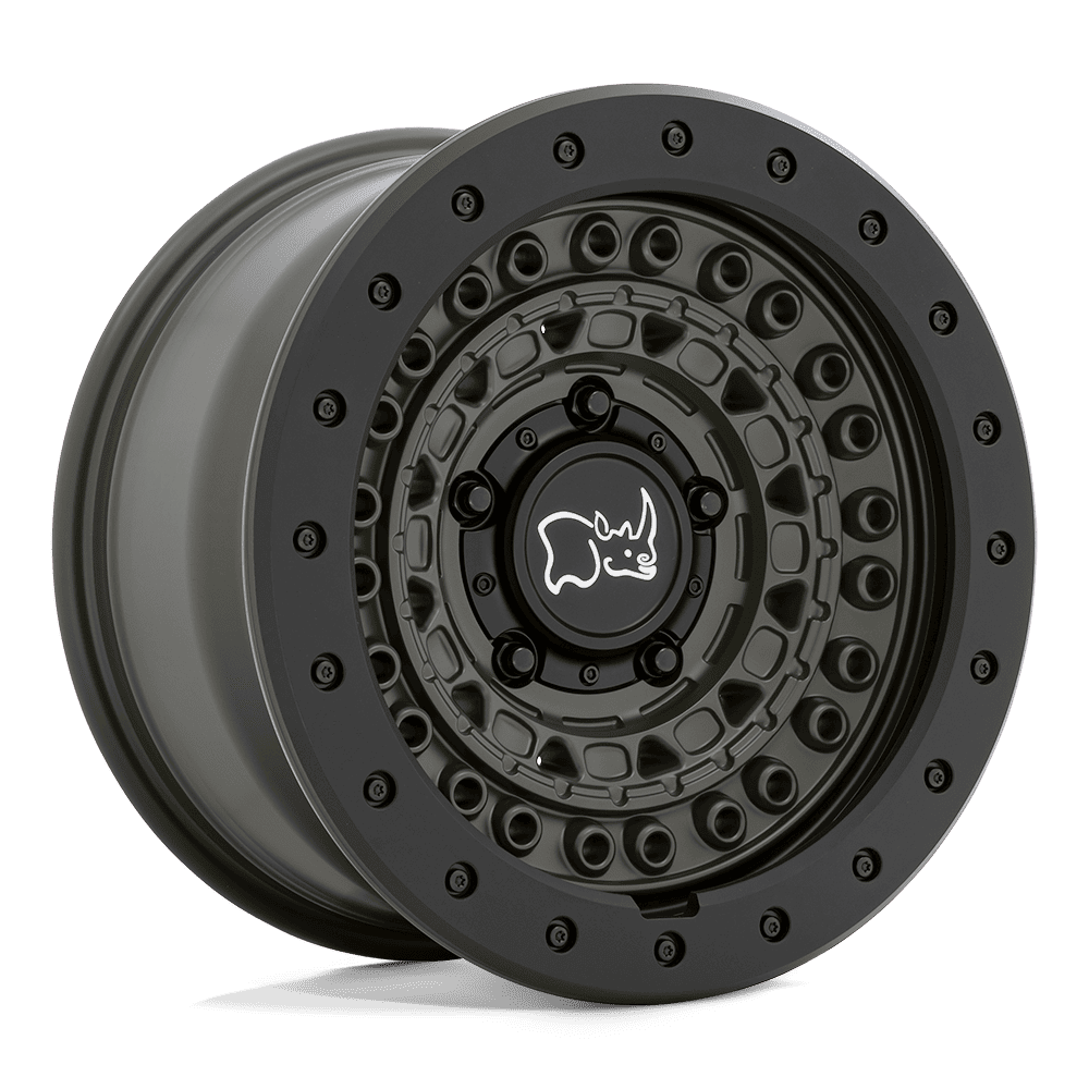 Black Rhino Hard Alloys BARRICADE 18x9 Olive Drab Green W/ Blk Rock 6x135 10mm