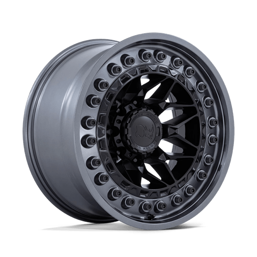 Black Rhino Hard Alloys ALPHA 18x9 Matte Black W/ Gunmetal Lip 6x135 20mm