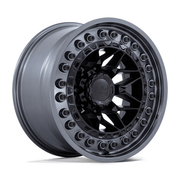Black Rhino Hard Alloys ALPHA 17x9 Matte Black W/ Gunmetal Lip 6x135 0mm